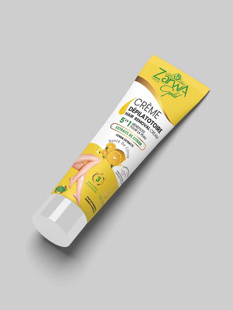 Zarwa Hair Removal Cream Lemon 120ml - Image 2
