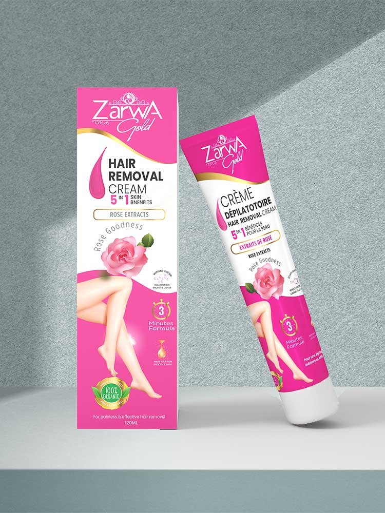 Zarwa Hair Removal Cream Rose 120ml